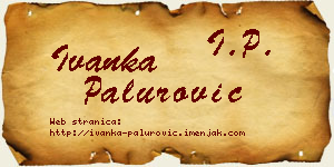 Ivanka Palurović vizit kartica